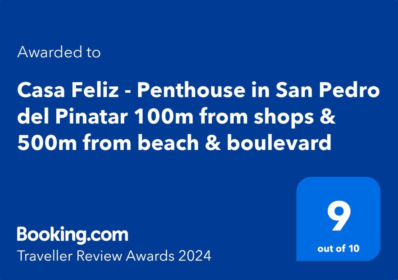 Casa Feliz - Penthouse In San Pedro Del Pinatar 100M From Shops & 500M From Beach & Boulevard Eksteriør billede